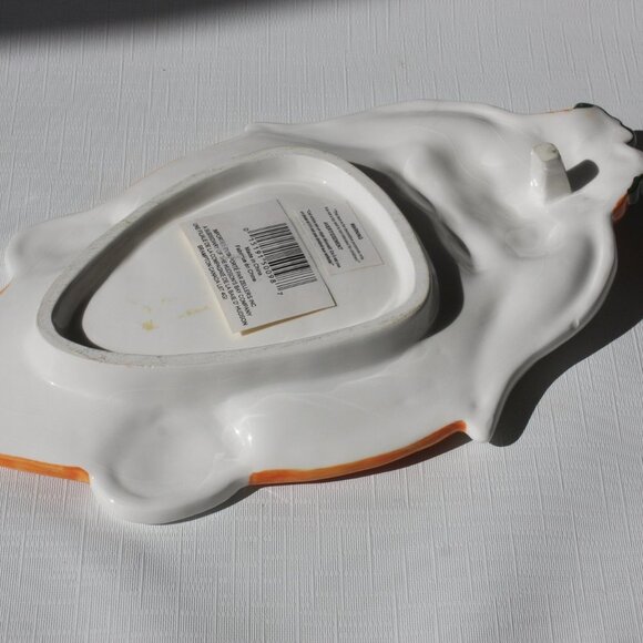 RETRO EASTER BUNNY PLATE DISPLAY TRAY CARROT HBC 💚❤️💛💙 - Picture 4 of 5